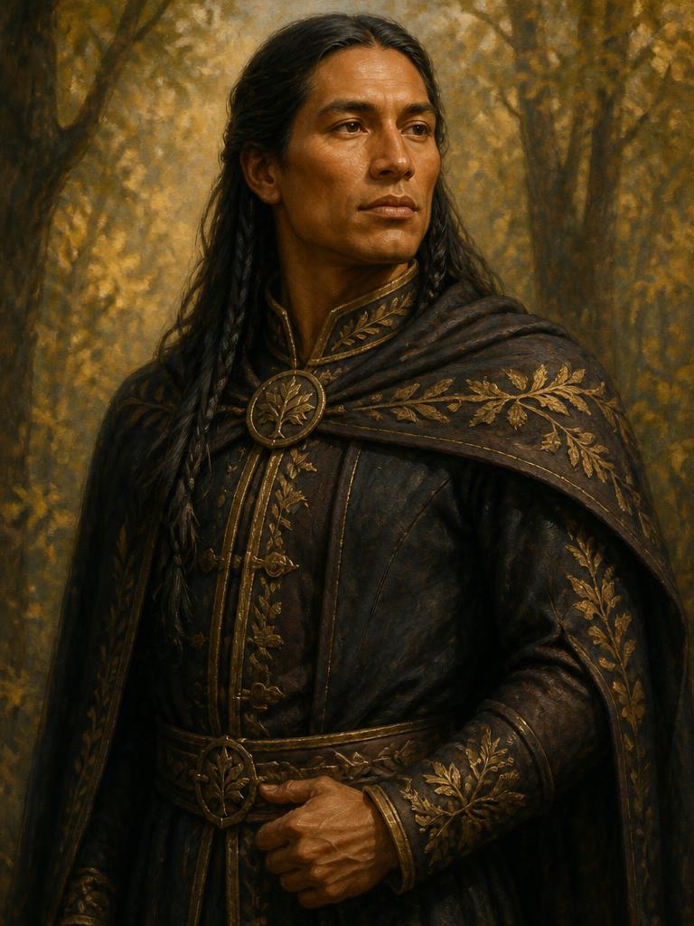 Viscount of Elmgrove, painted in the style of the Evergreen court